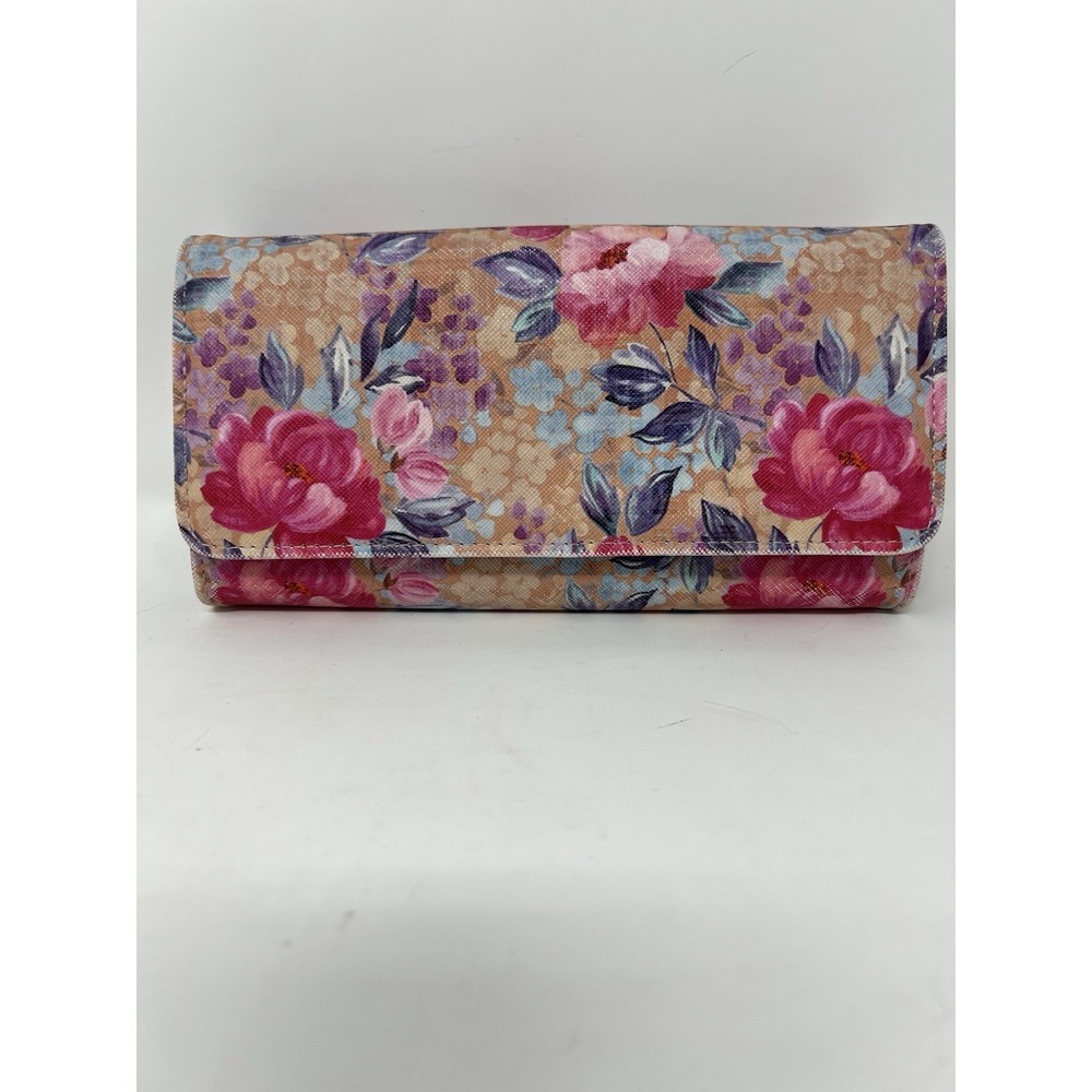 Julia Buxton Floral Bianca Trifold Wallet Clutch